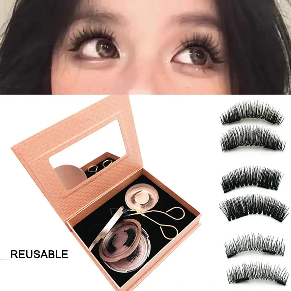 REUSABLE MAGNETIC EYELASH KIT - GLAMSPRITZ